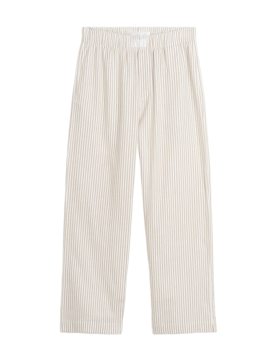 MAGNIBERG - Wall Street Pants - pidžaamapüksid - stripe light beige - 1