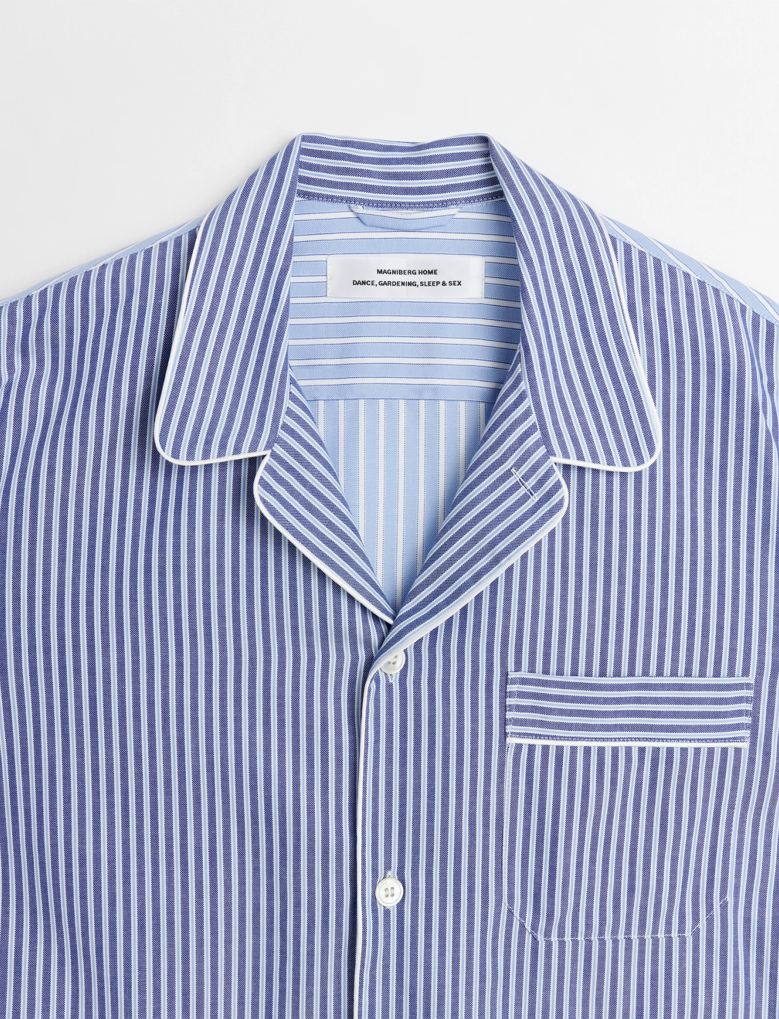 MAGNIBERG - Wall street shirt - overdele - blue stripes one - 4