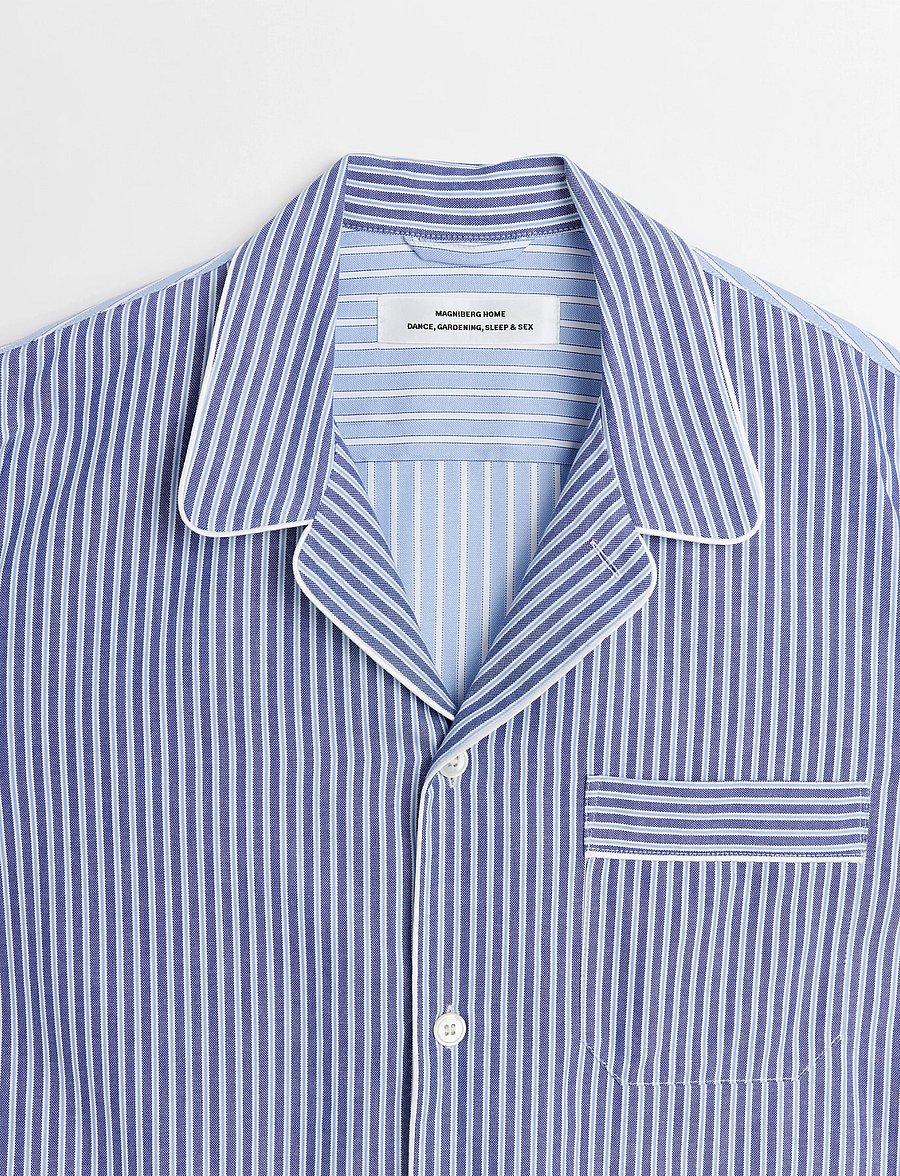 MAGNIBERG - Wall street shirt - overdele - blue stripes one - 4