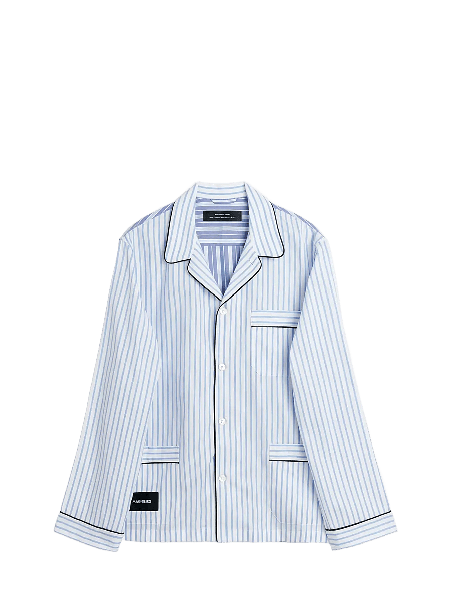 MAGNIBERG - Wall street shirt - oberteile - blue stripes two - 1