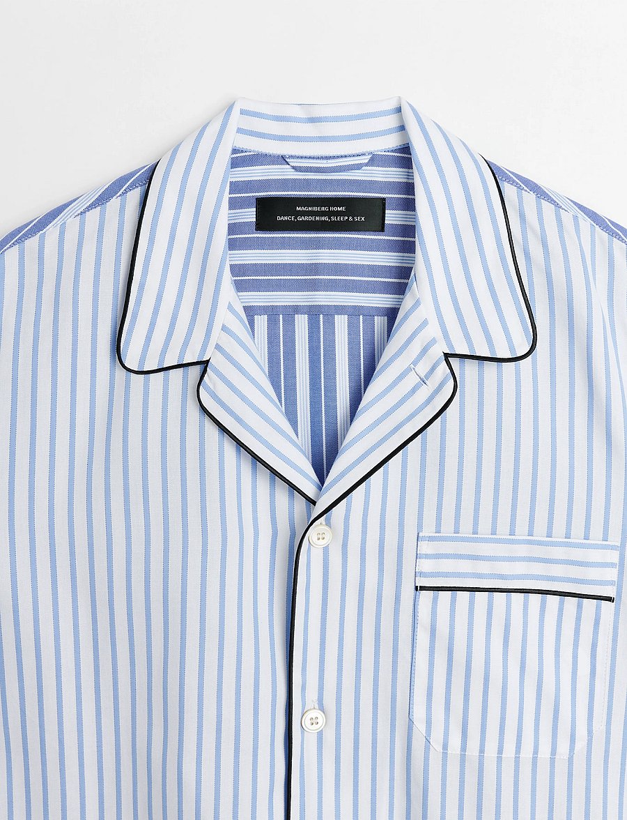 MAGNIBERG - Wall street shirt - oberteile - blue stripes two - 4