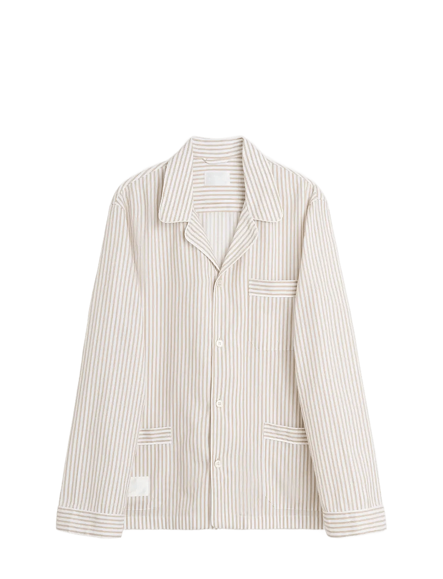 MAGNIBERG - Wall street shirt - oberteile - stripe light beige - 1