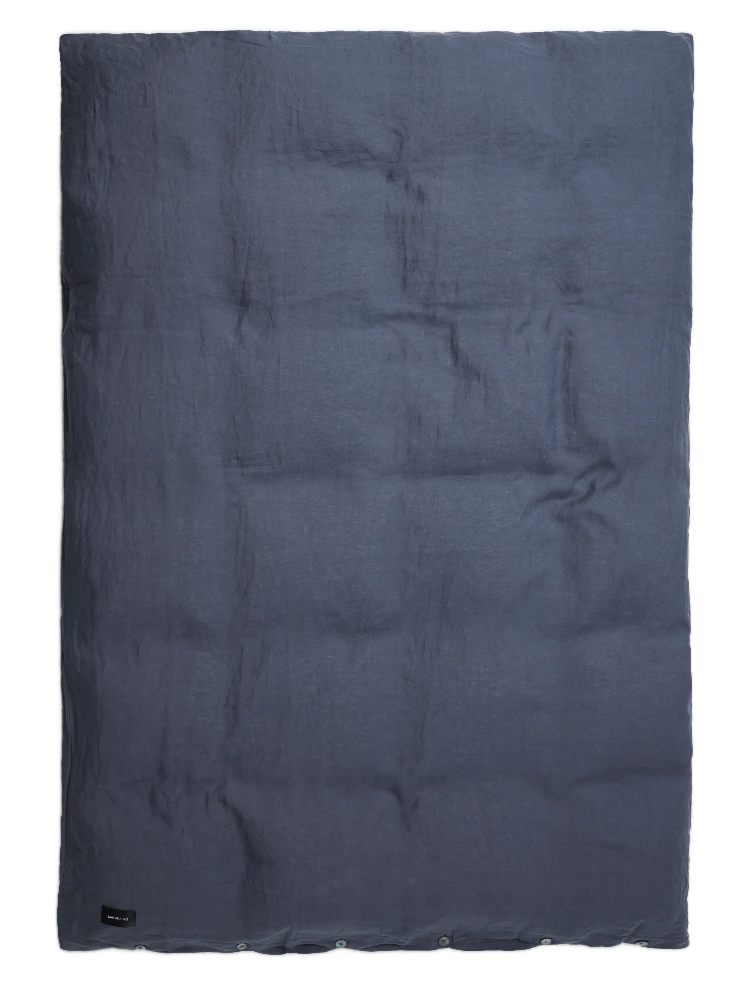 MAGNIBERG Mother Linen duvet cover - Bedroom Textiles - BLUISH GREY / navy