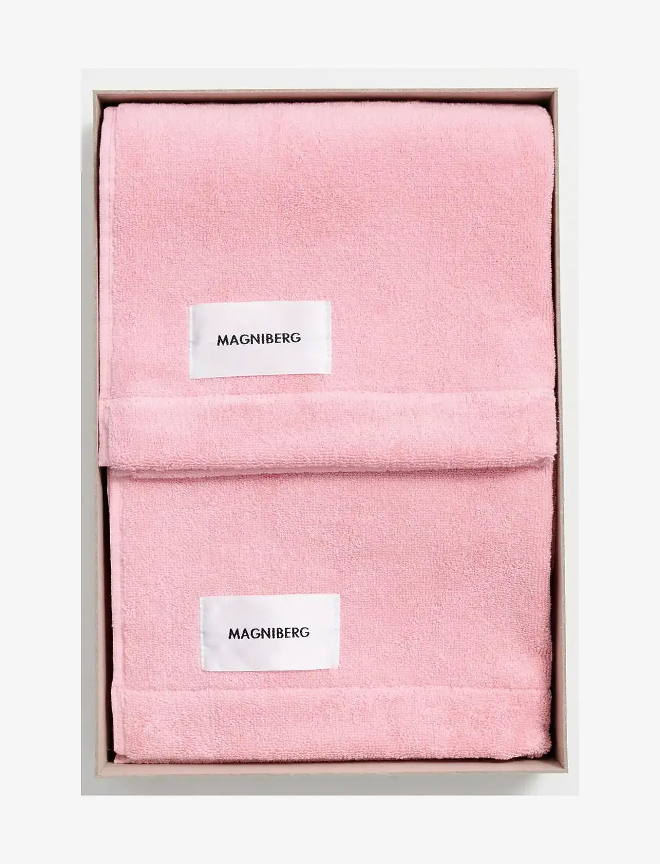 MAGNIBERG - 2-piece hand towel set - håndklæder - fragola pink - 2