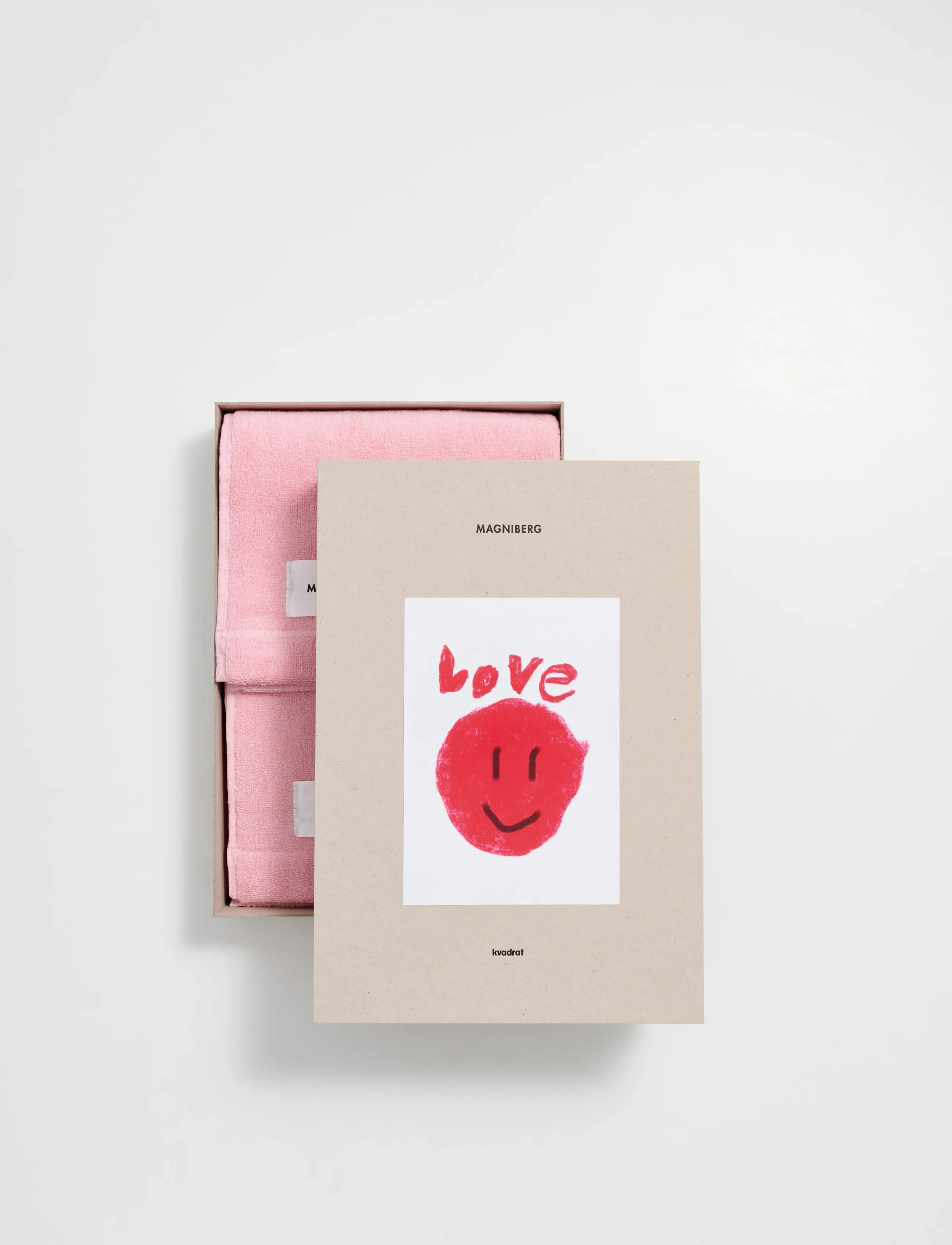 2-piece hand towel set - FRAGOLA PINK