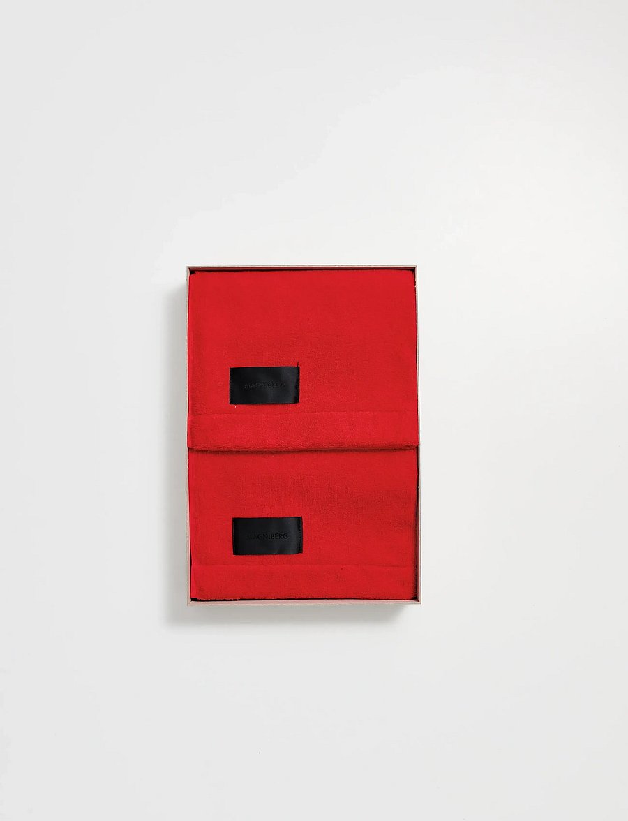 MAGNIBERG - 2-piece hand towel set - käterätikud - goji red - 2
