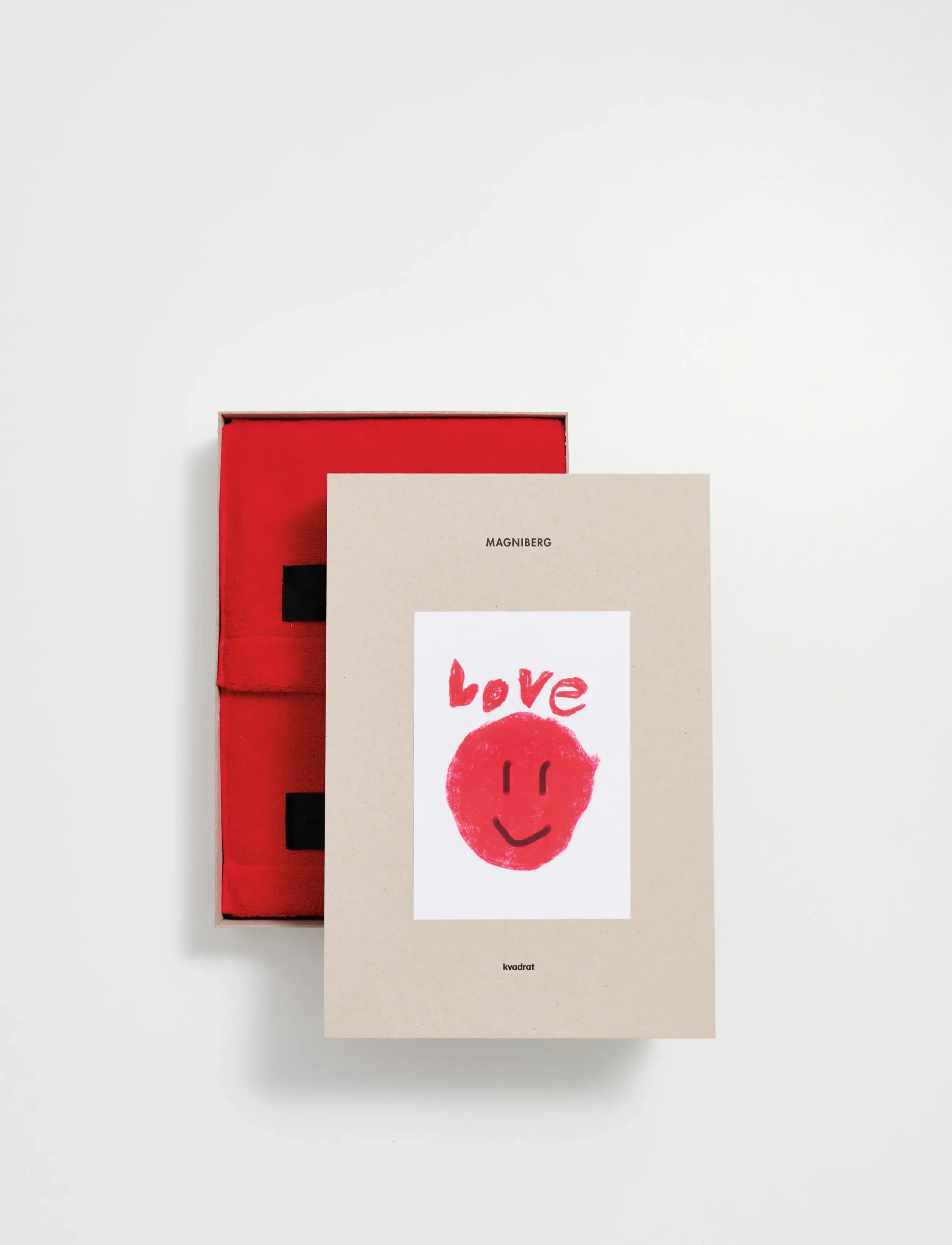 MAGNIBERG 2-Piece Hand Handtuch Set Rot - 80X50CM - Unisex