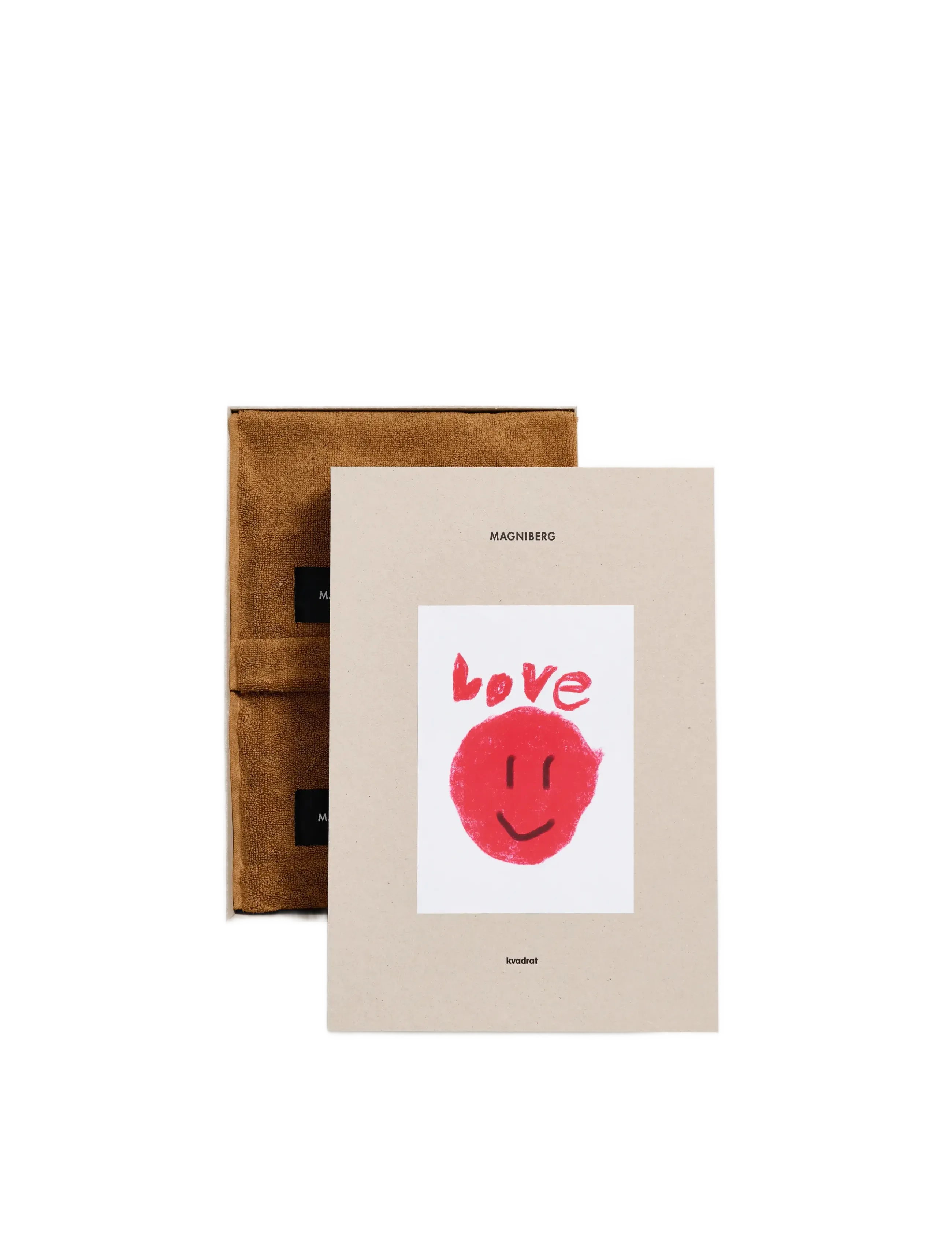 MAGNIBERG 2-Piece Hand Handtuch Set Braun - 80X50CM - Unisex