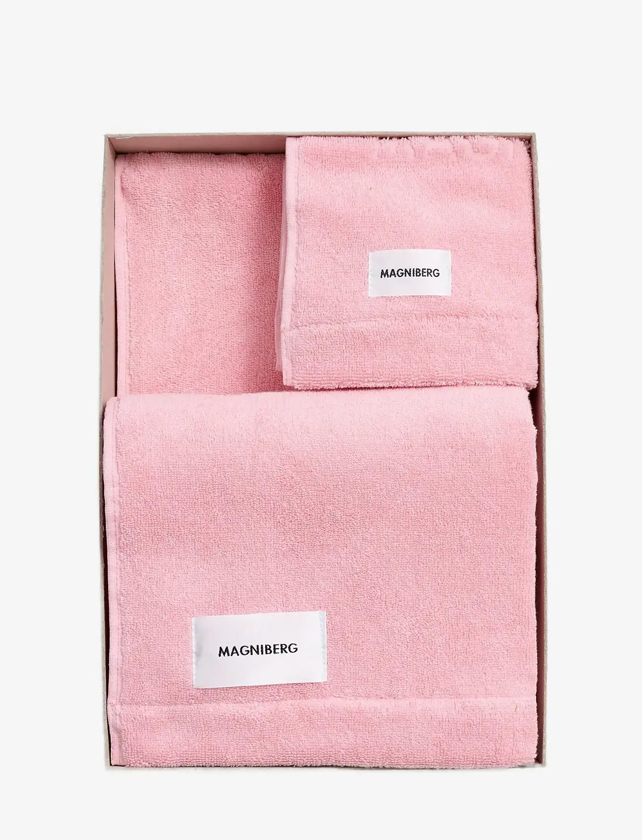MAGNIBERG - 3-piece towel set - svečių rankšluosčiai - fragola pink - 1