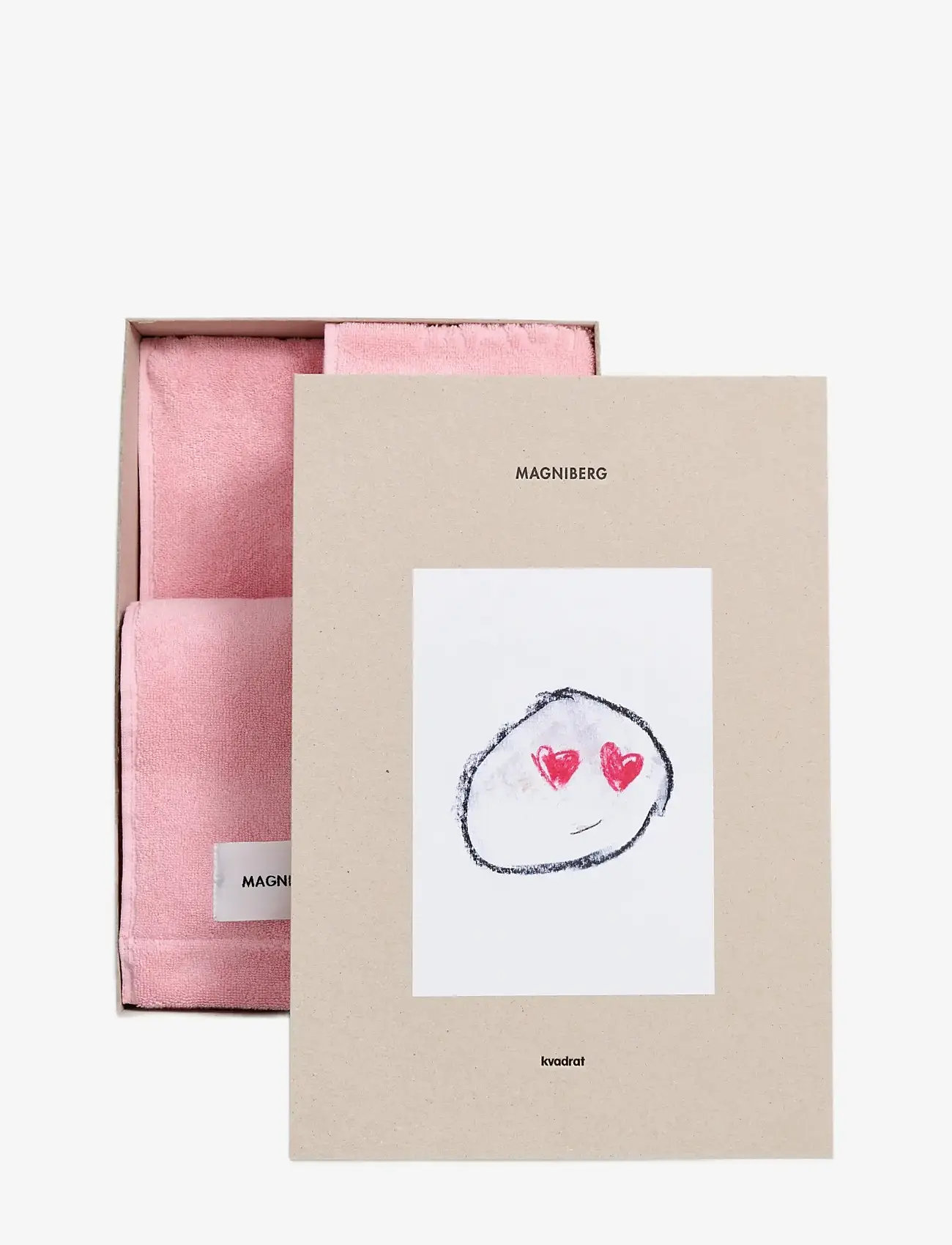 MAGNIBERG - 3-piece towel set - svečių rankšluosčiai - fragola pink - 0