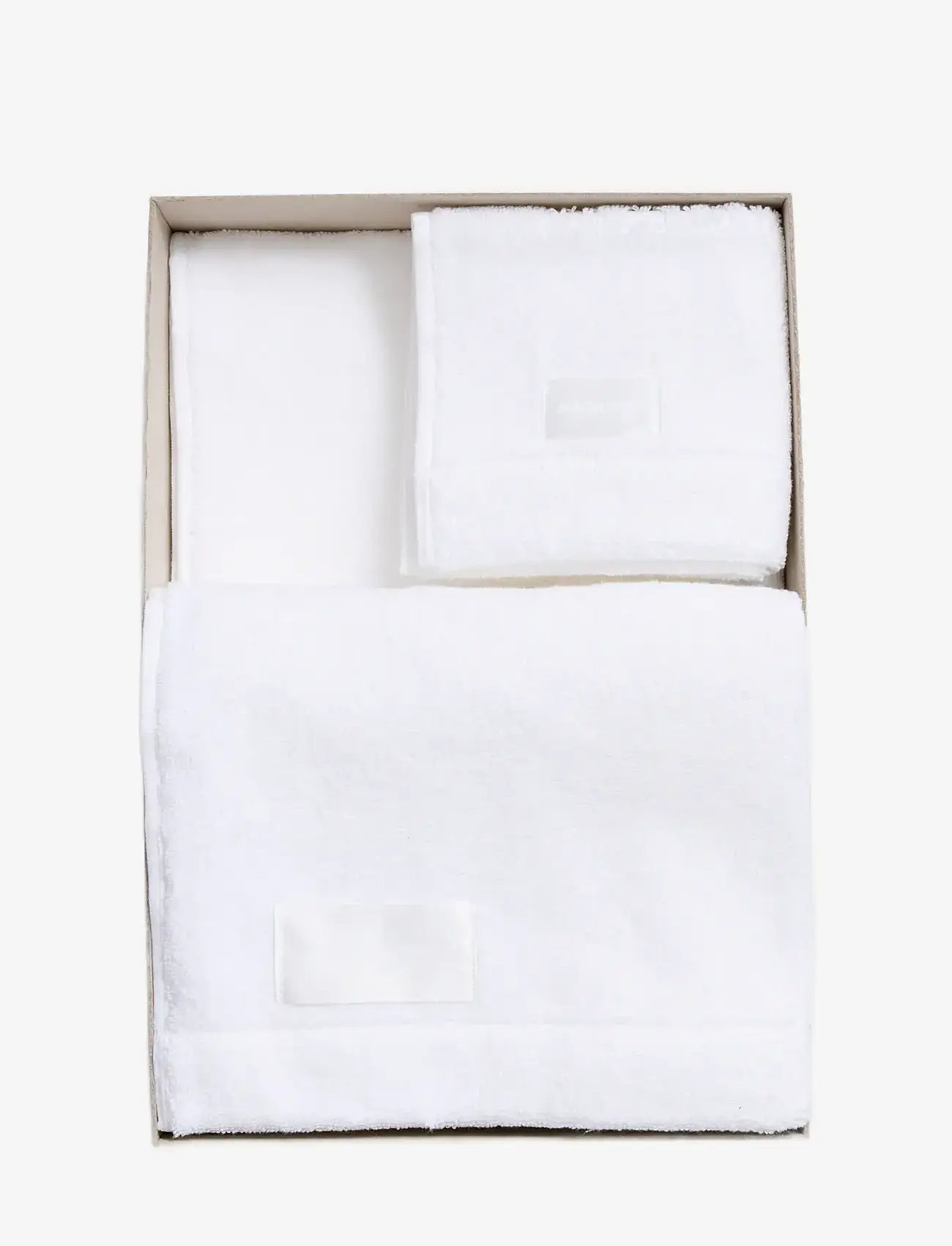 MAGNIBERG - 3-piece towel set - gæstehåndklæder - frozen white - 1