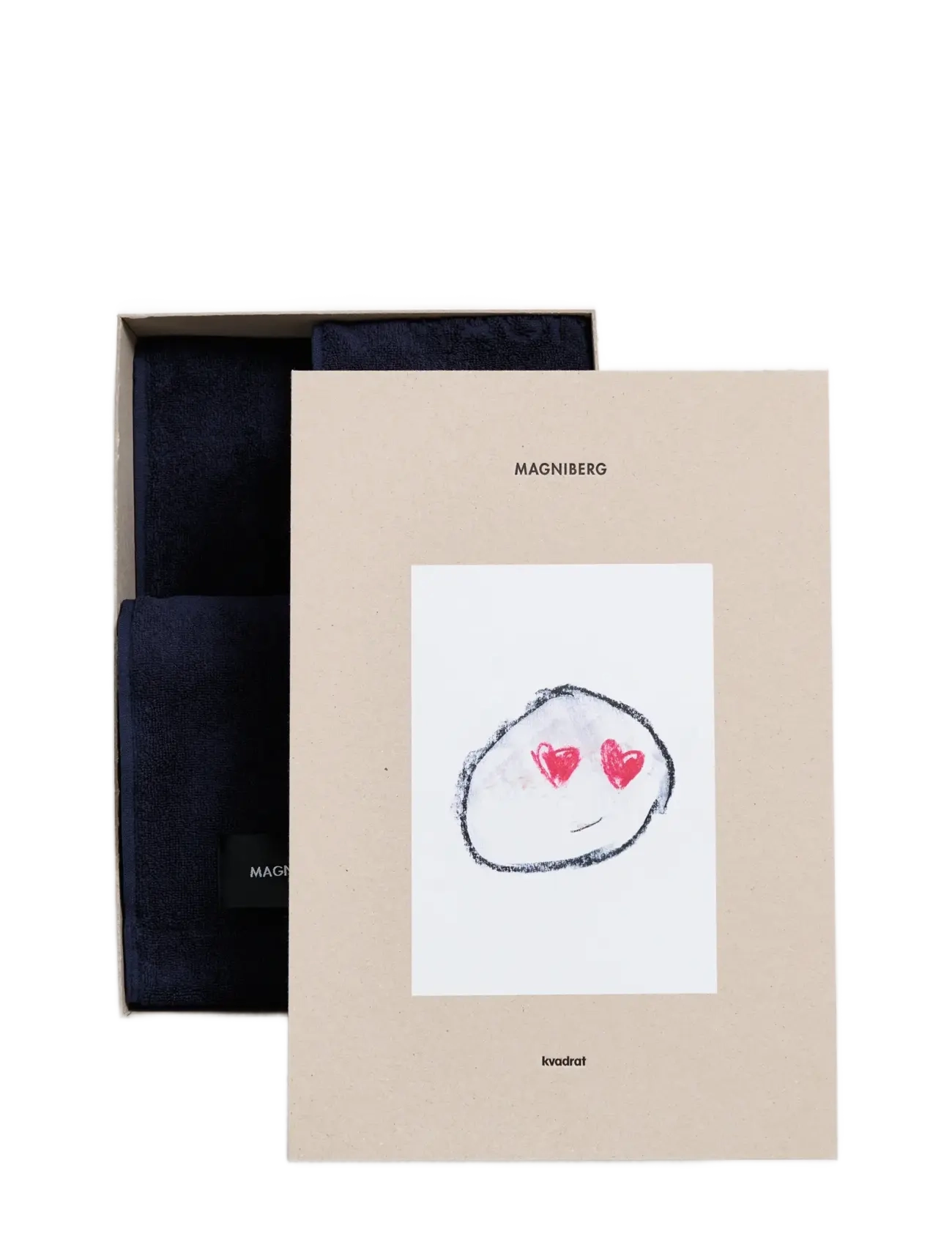 MAGNIBERG 3-Piece Towel Set, One Size, Towels & Bath Towels, Marineblau - Hand Homeware