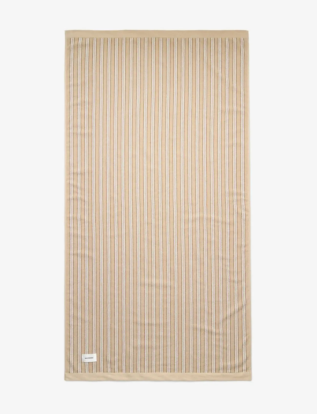 MAGNIBERG - Wall Street bath sheet - badehåndklæder - stripe medium beige - 0