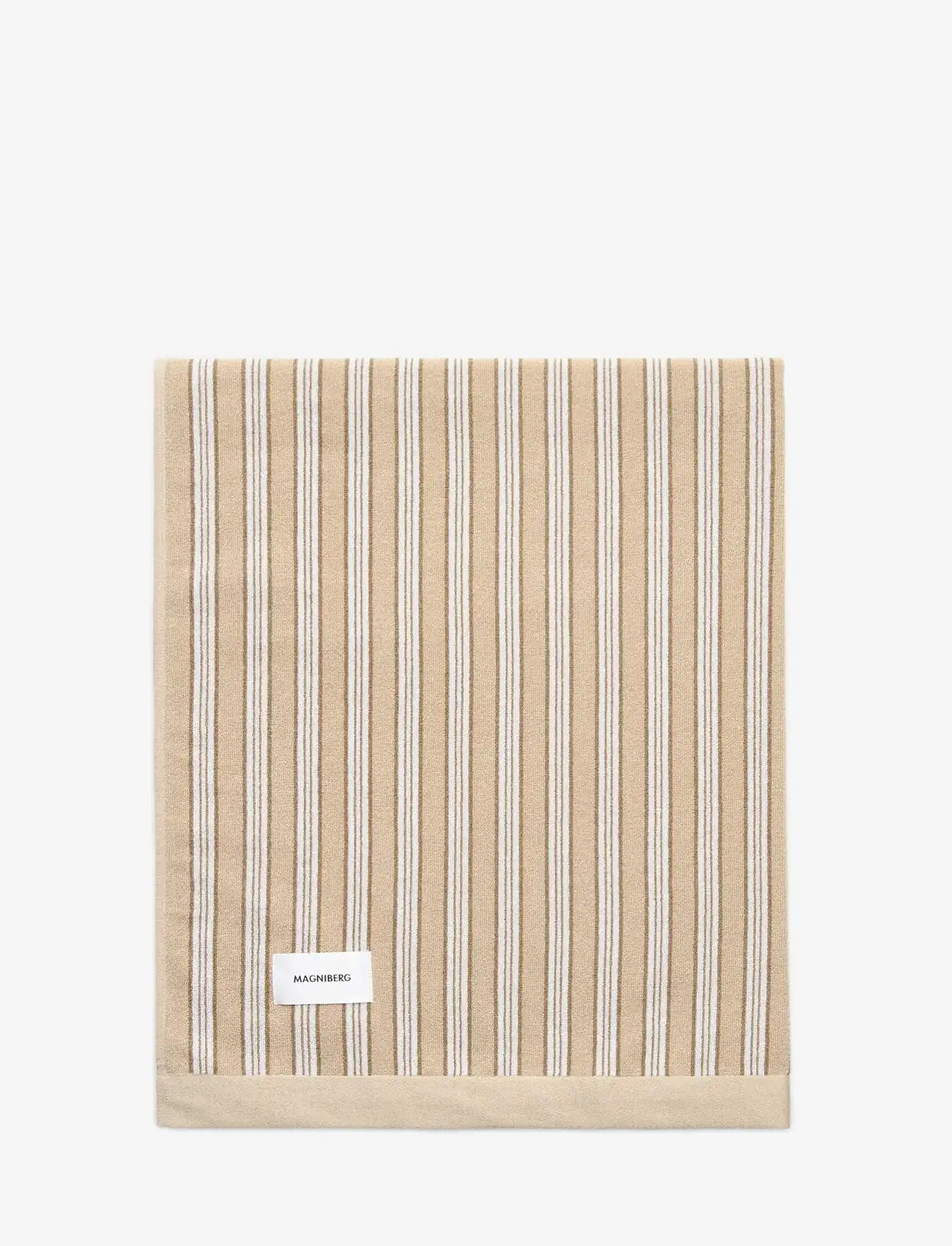 MAGNIBERG - Wall Street bath sheet - badehåndklæder - stripe medium beige - 1
