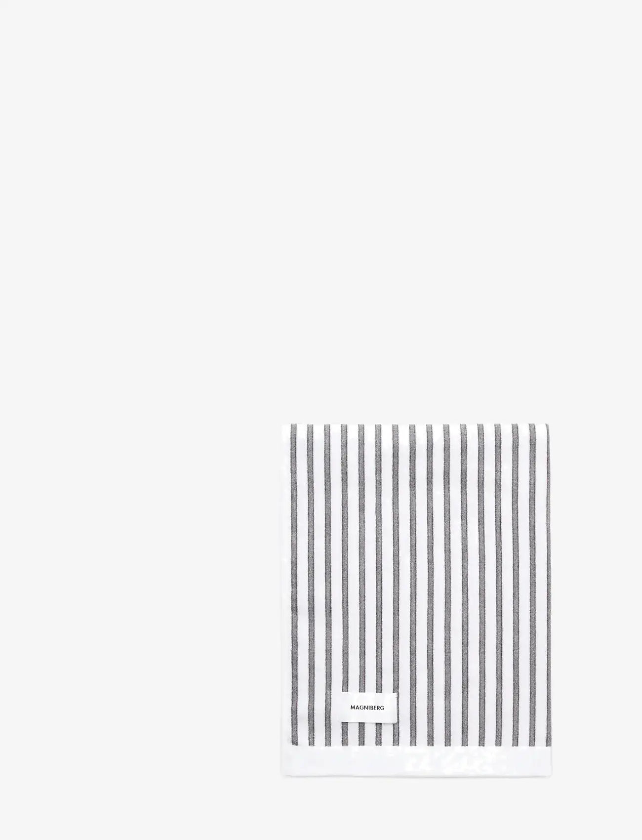 MAGNIBERG - Wall Street bath towe - badetücher - stripe grey - 1