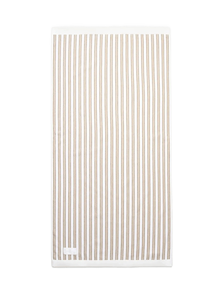 MAGNIBERG - Wall Street bath towel - badlakens - stripe light beige - 0