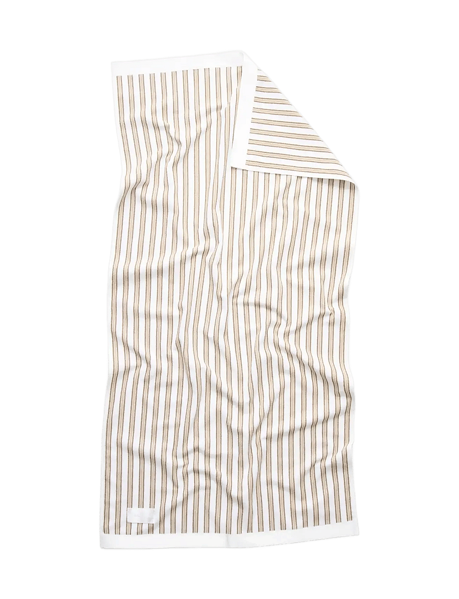 MAGNIBERG - Wall Street bath towel - badlakens - stripe light beige - 2
