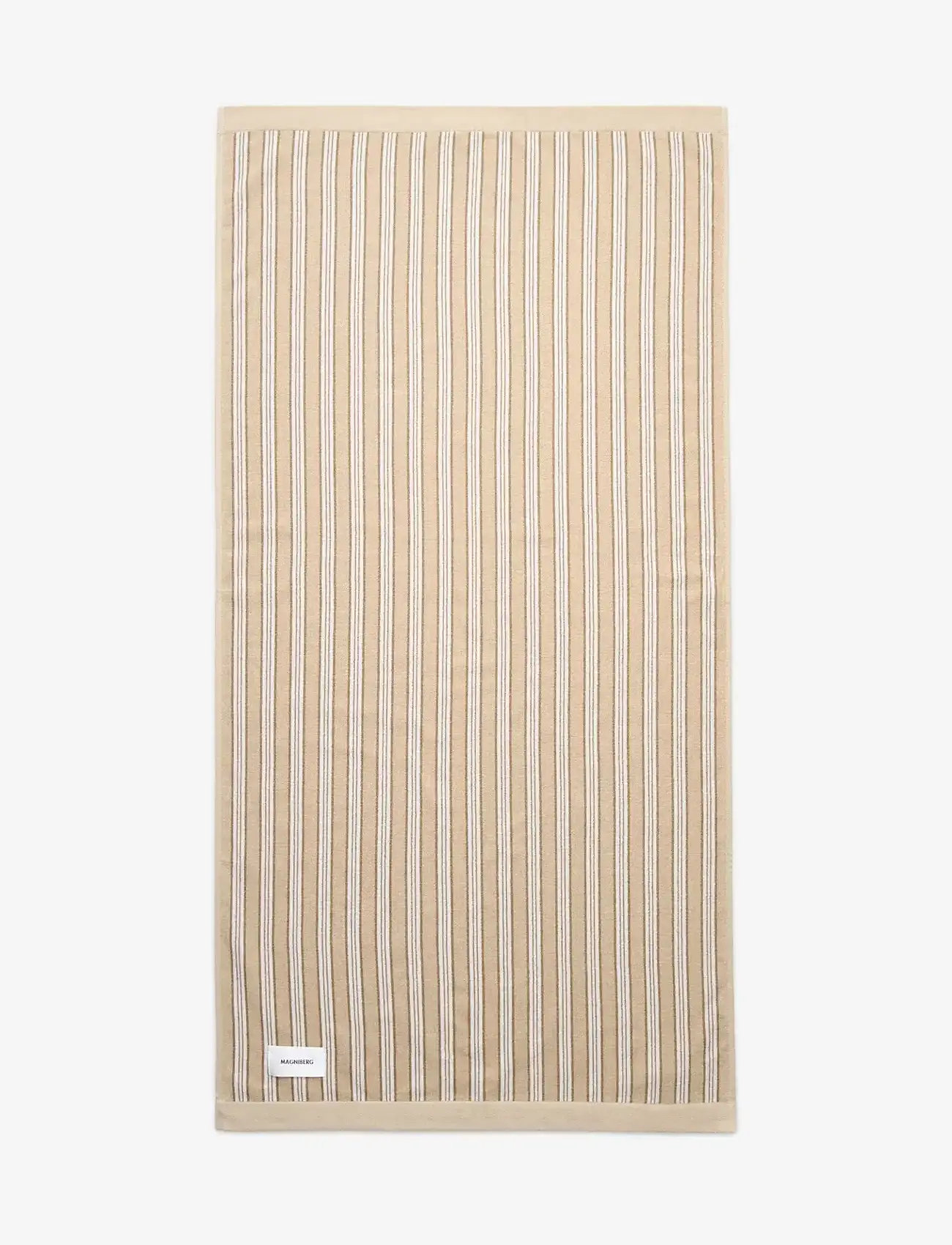 MAGNIBERG - Wall Street bath towe - badehåndklæder - stripe medium beige - 0