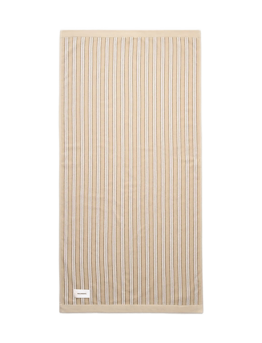 MAGNIBERG - Wall Street bath towel - badetücher - stripe medium beige - 0