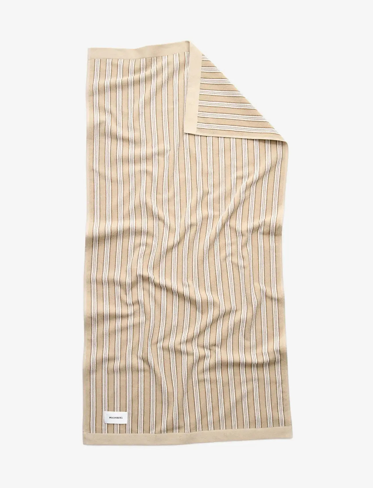 MAGNIBERG - Wall Street bath towe - badehåndklæder - stripe medium beige - 2