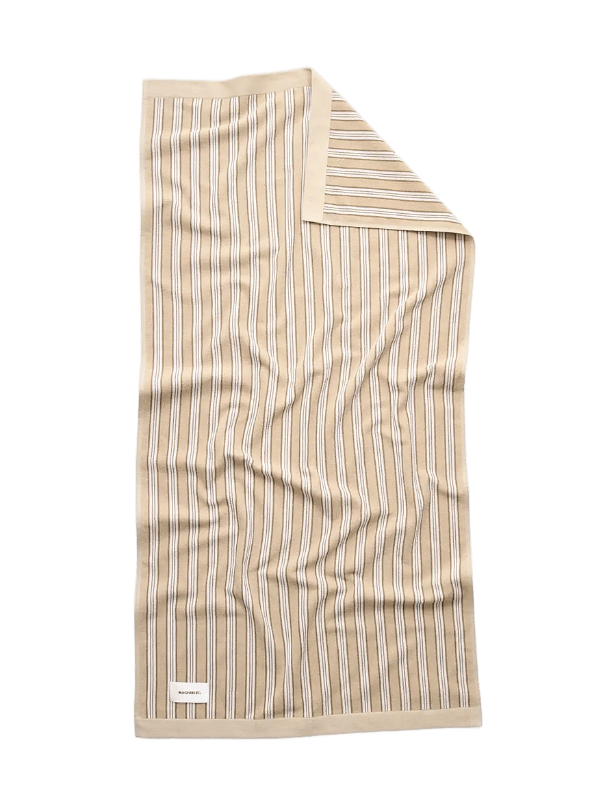 MAGNIBERG - Wall Street bath towel - badetücher - stripe medium beige - 2