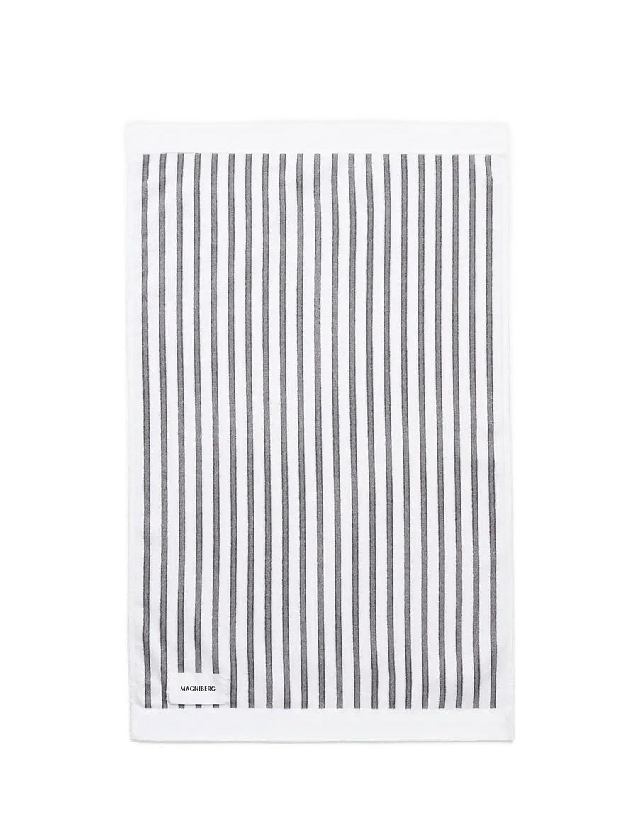 MAGNIBERG - Wall Street hand towel - saunalinad - stripe grey - 0