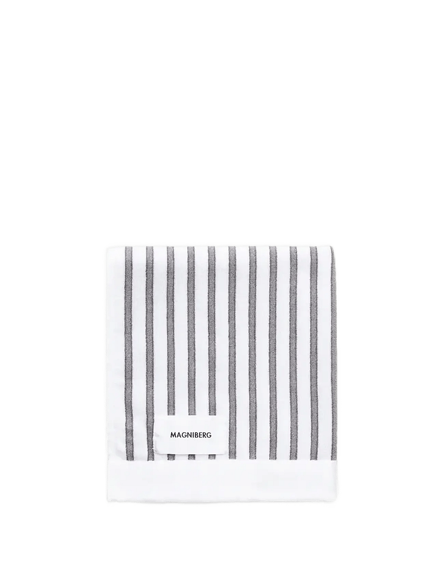 MAGNIBERG - Wall Street hand towel - saunalinad - stripe grey - 2