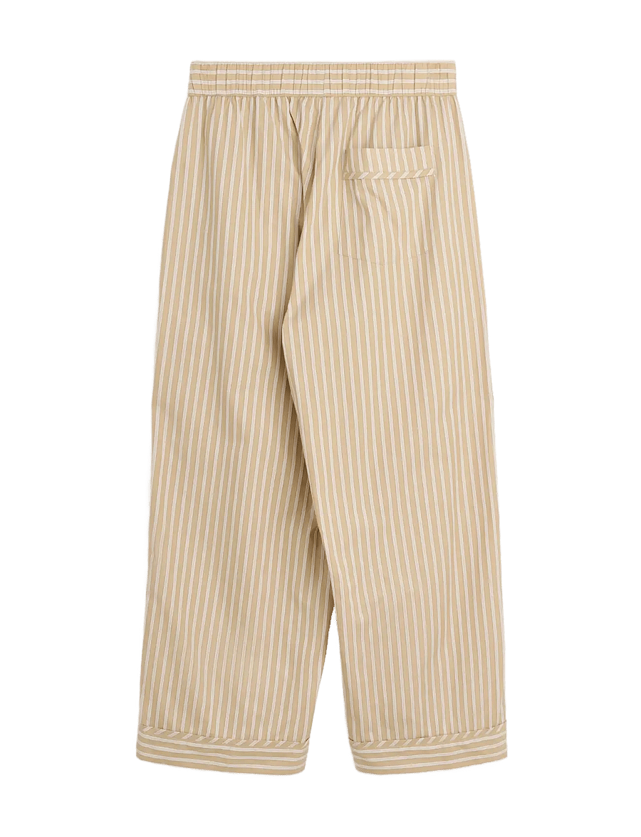 MAGNIBERG - Club Pants - natbukser - stripe medium beige - 2