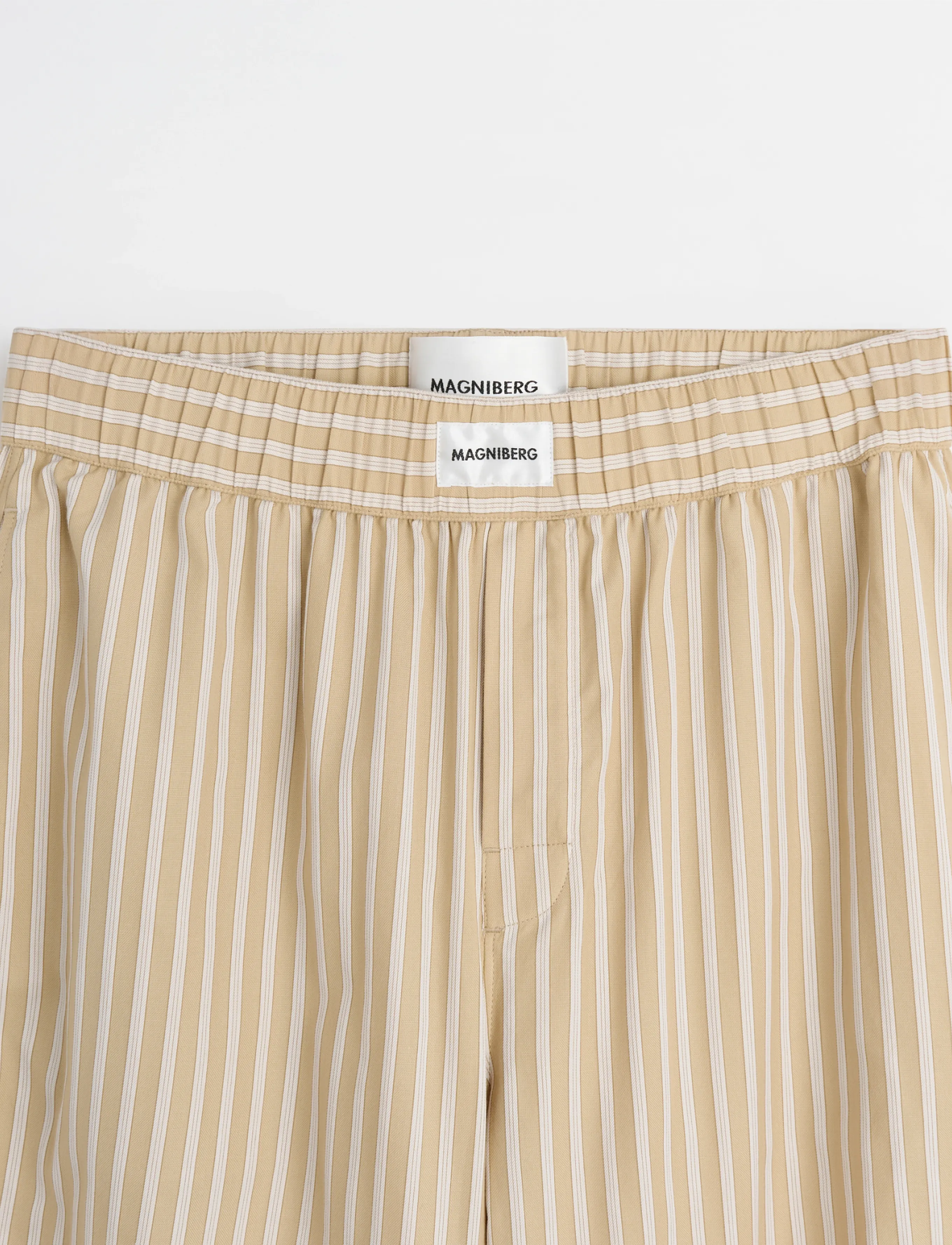 MAGNIBERG - Club Pants - stripe medium beige - 3