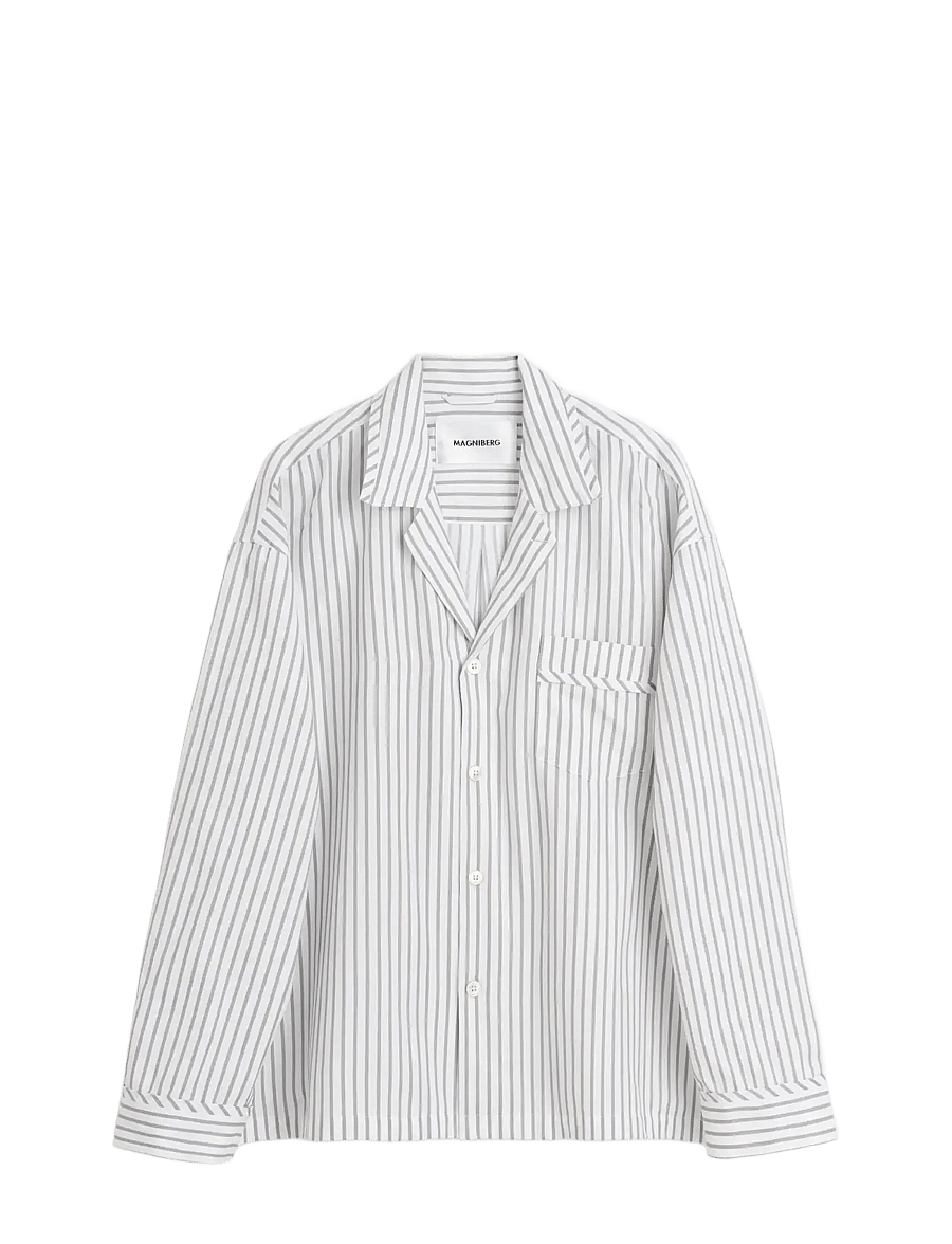 MAGNIBERG - Club Shirt - pyjamaoberteile - stripe grey - 1