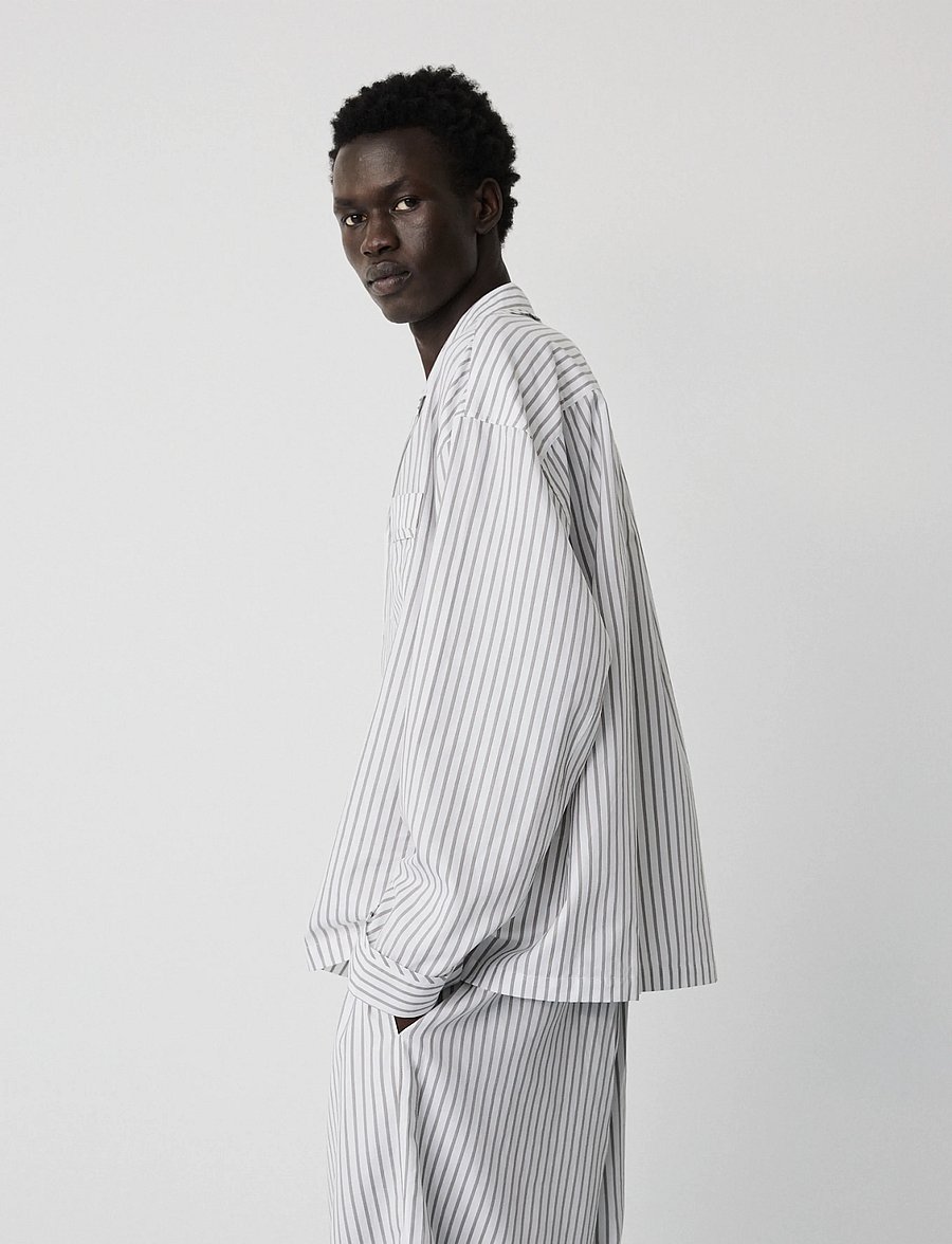 MAGNIBERG - Club Shirt - pyjamaoberteile - stripe grey - 0
