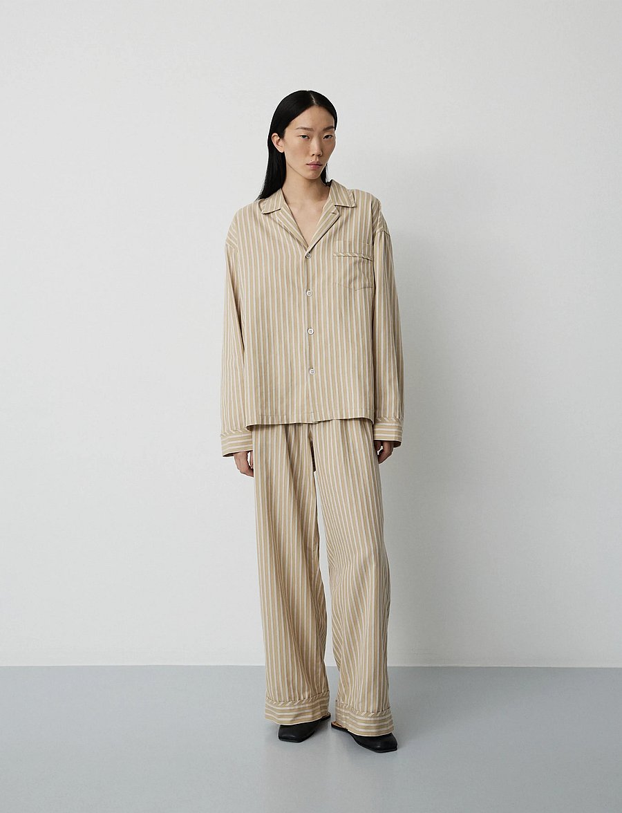 MAGNIBERG - Club Shirt - nattrøjer - stripe medium beige - 0