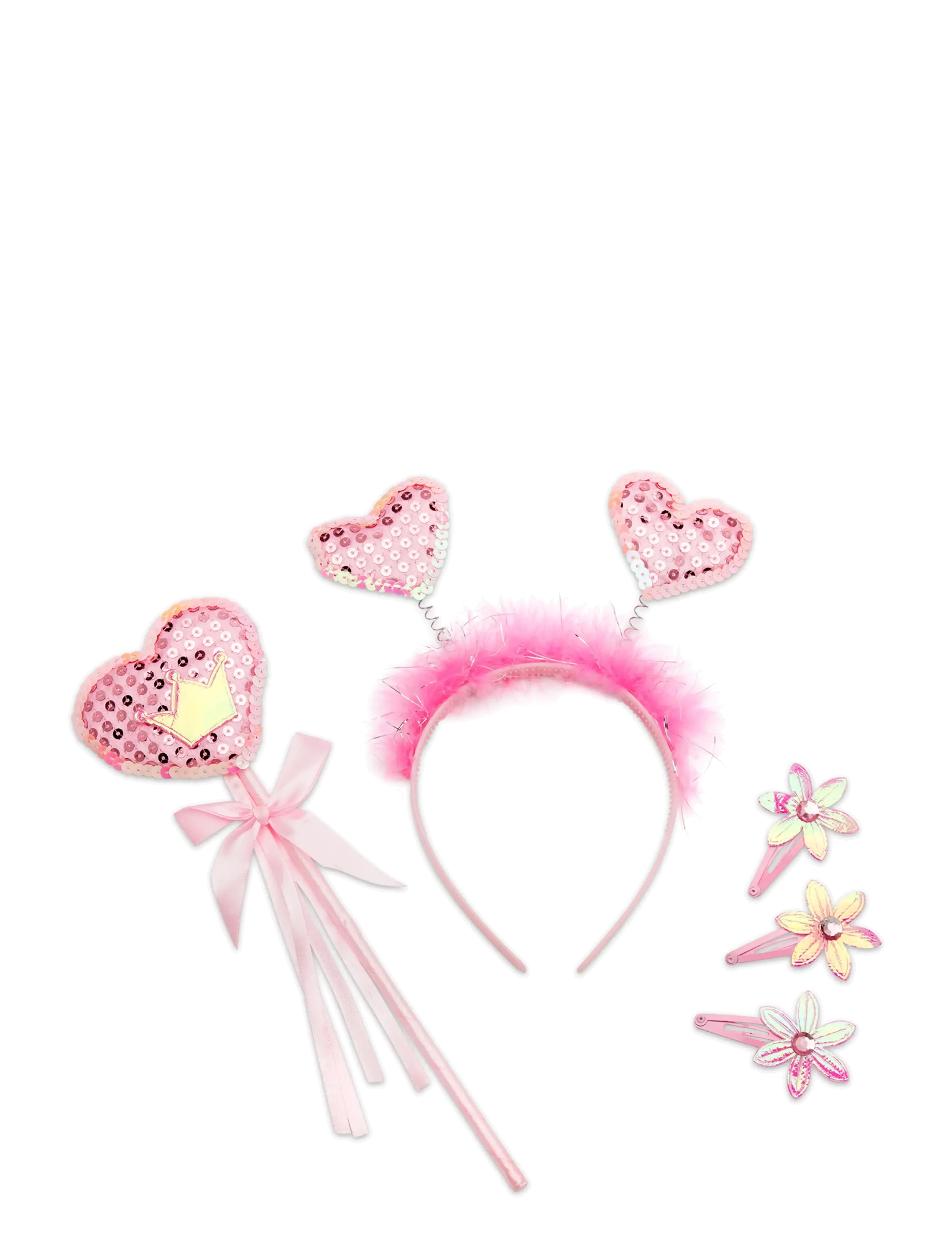 Magtoys Prinsessdiadem, Set Hjärtan, One Size, Pink, Kostumer & Tilbehør > Tilbehør Til Kostumer, Børn
