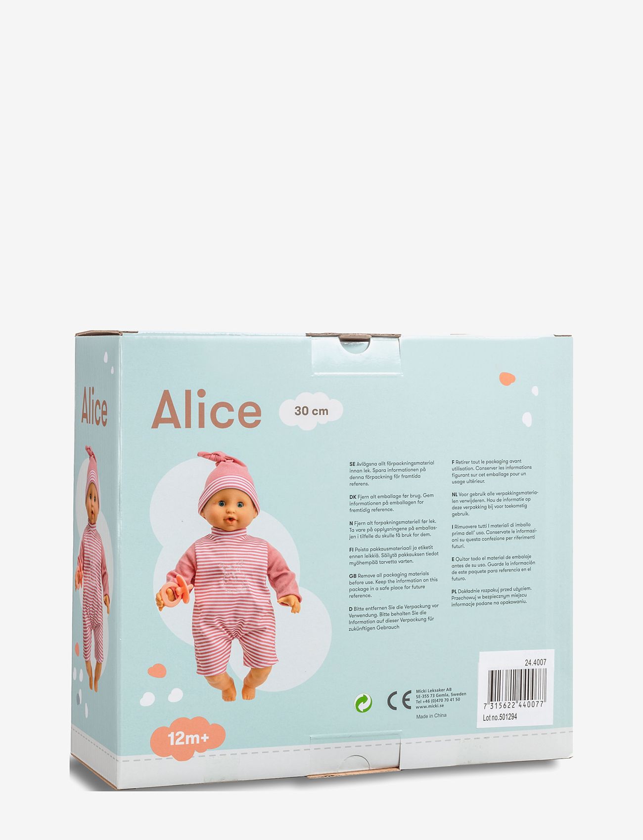 Magtoys - ALICE BABYDOCKA 30 CM - dockor - multi - 1