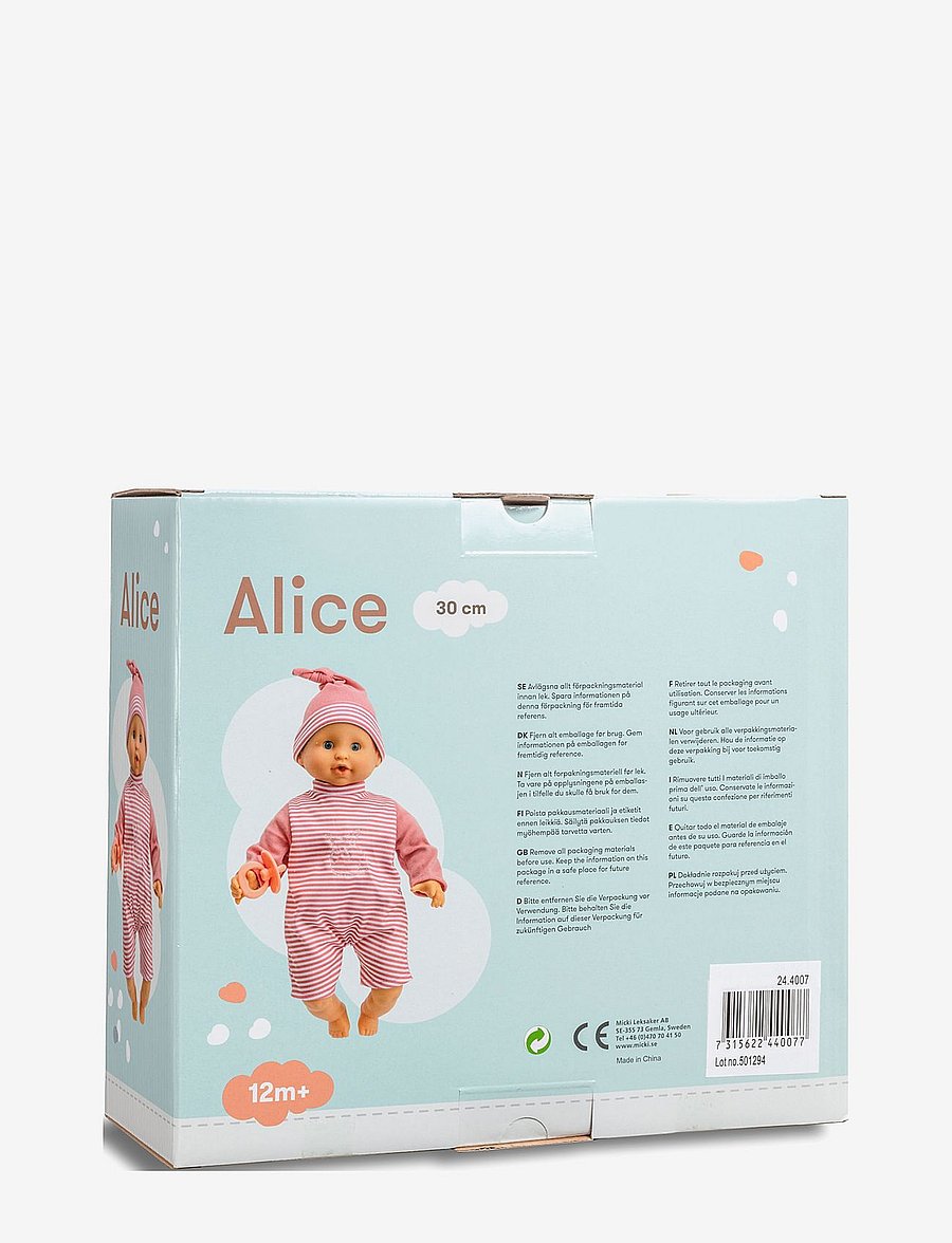 Magtoys - ALICE BABYDOCKA 30 CM - dúkkur - multi - 1