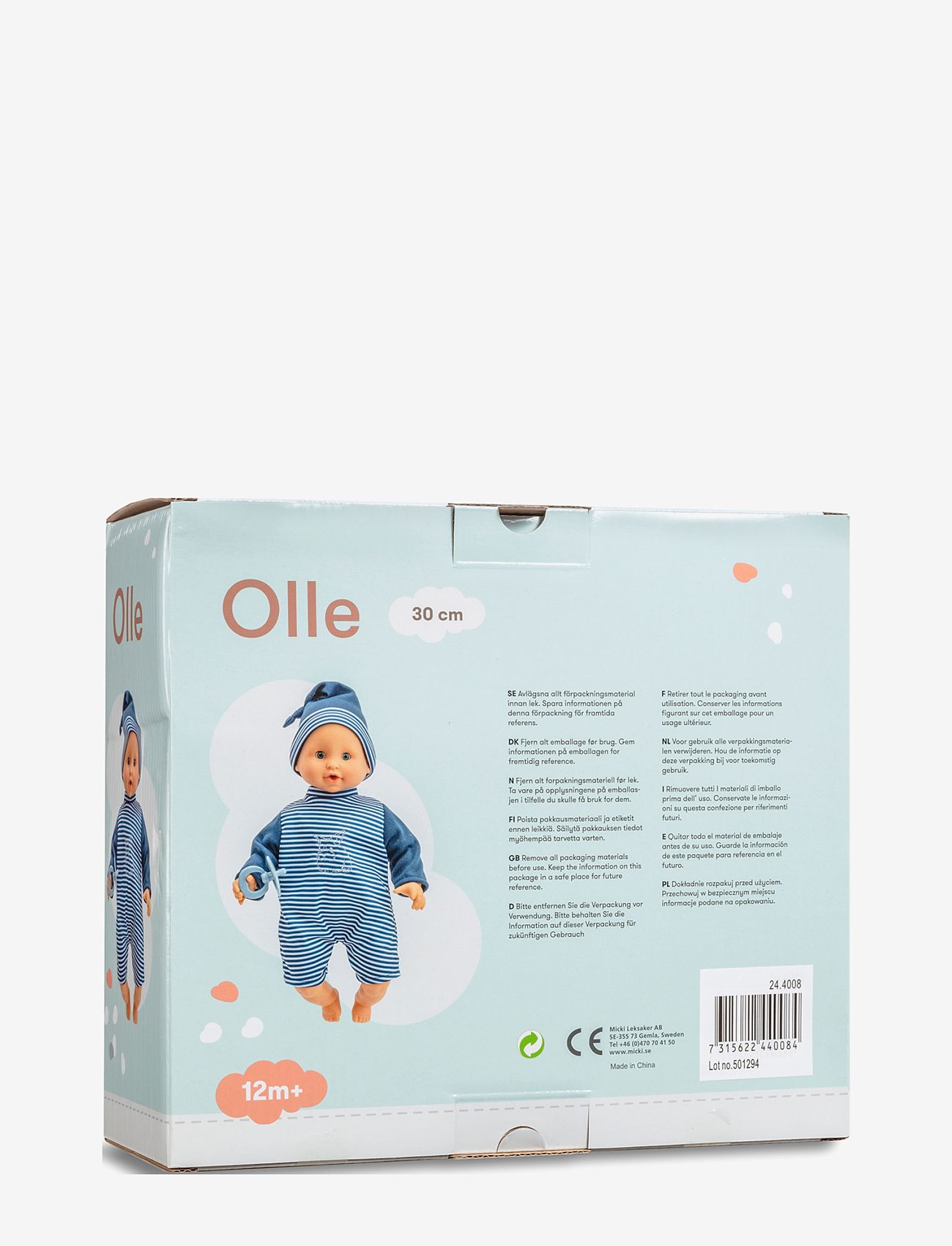Magtoys - OLLE BABYDOCKA  30 CM - dukker - multi - 1