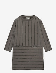 Mainio - STICKS SWEAT TUNIC - long-sleeved casual dresses - grey - 0