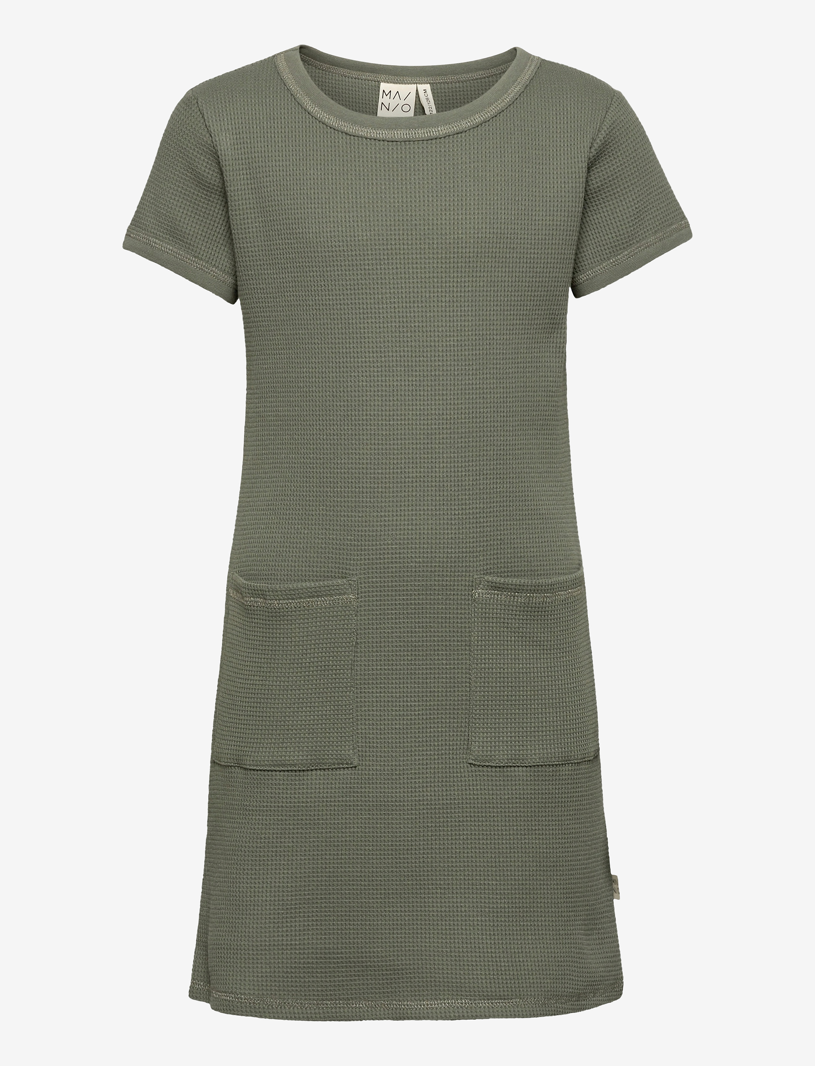 Mainio Waffle dress, Agave green - Kleidid ja seelikud - AGAVE GREEN / green