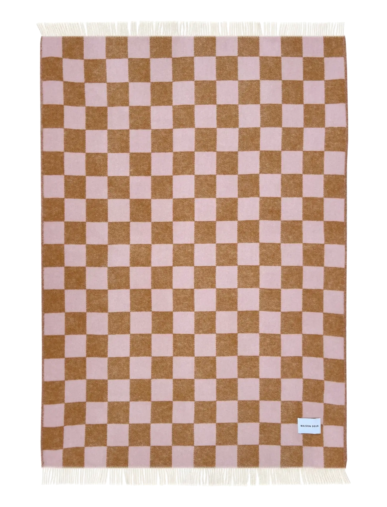 Maison Deux - Checkerboard Blanket  - pleedid - terra/pink - 1
