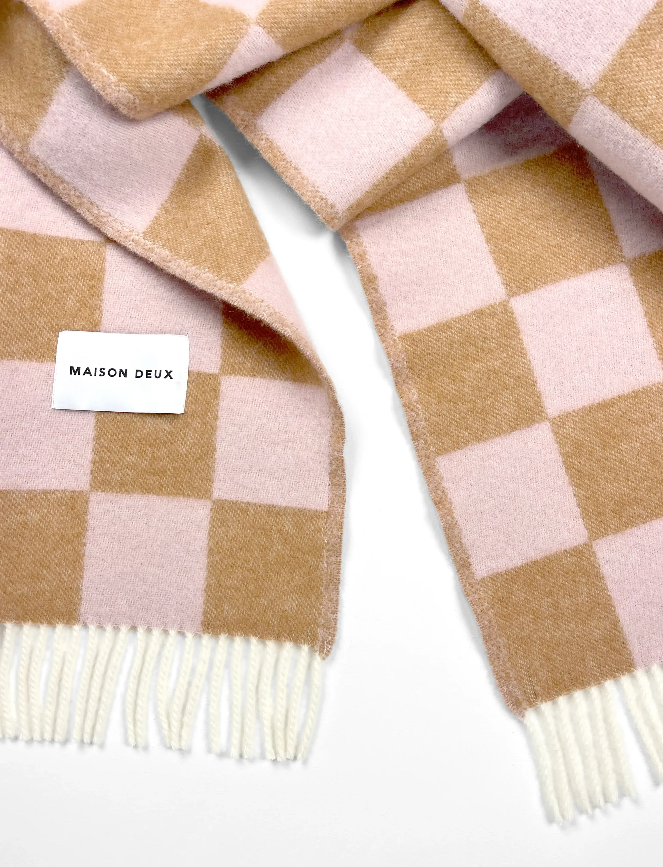 Maison Deux - Checkerboard Blanket  - pleedid - terra/pink - 2