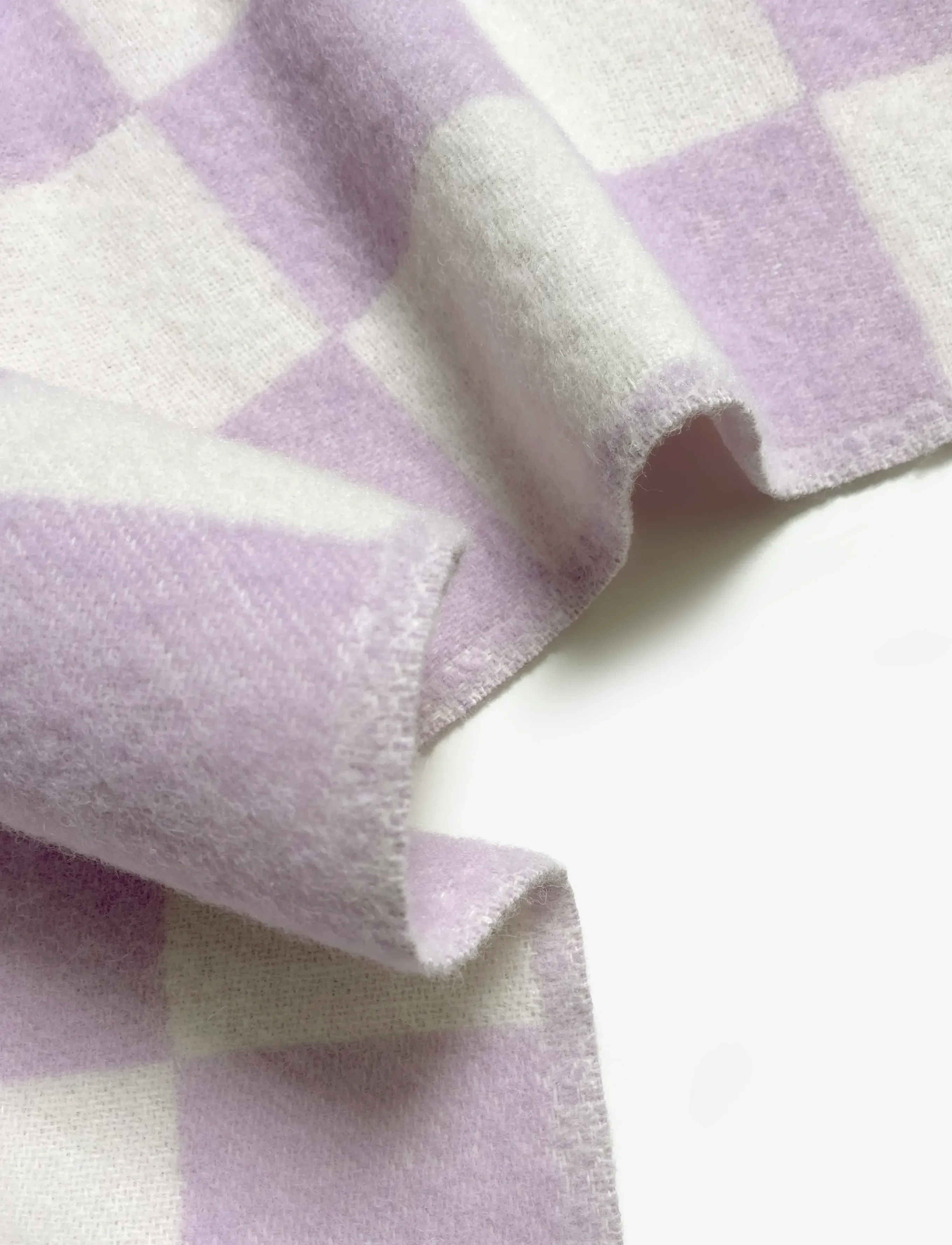 Maison Deux - Checkerboard Blanket  - decken - lilac/white - 3