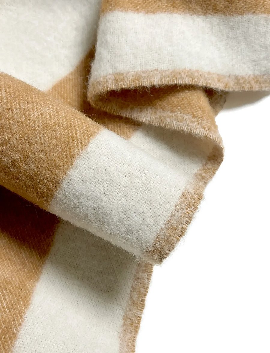 Maison Deux - Rough Stripe Blanket - decken - terra - 2