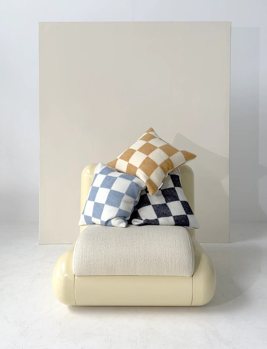 Maison Deux - Checkerboard - padjad - terra/white - 1