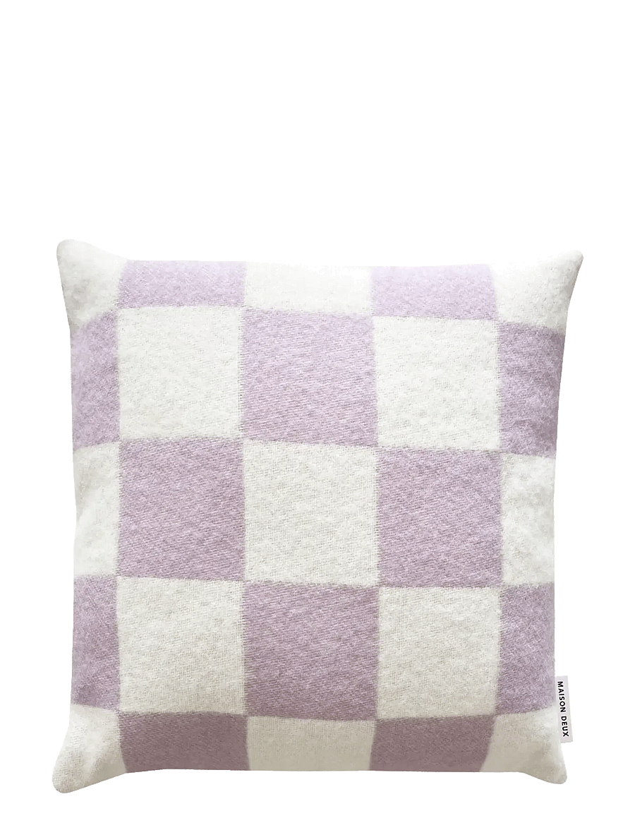 Maison Deux - Checkerboard - kissen - lilac/white - 0