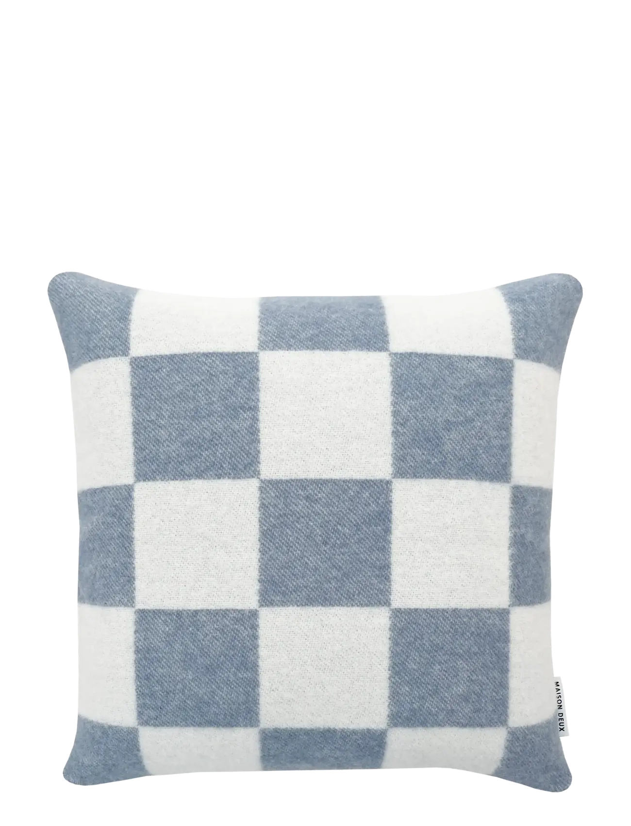 Maison Deux Checkerboard - Kissen & Decken - DENIM/WHITE / white