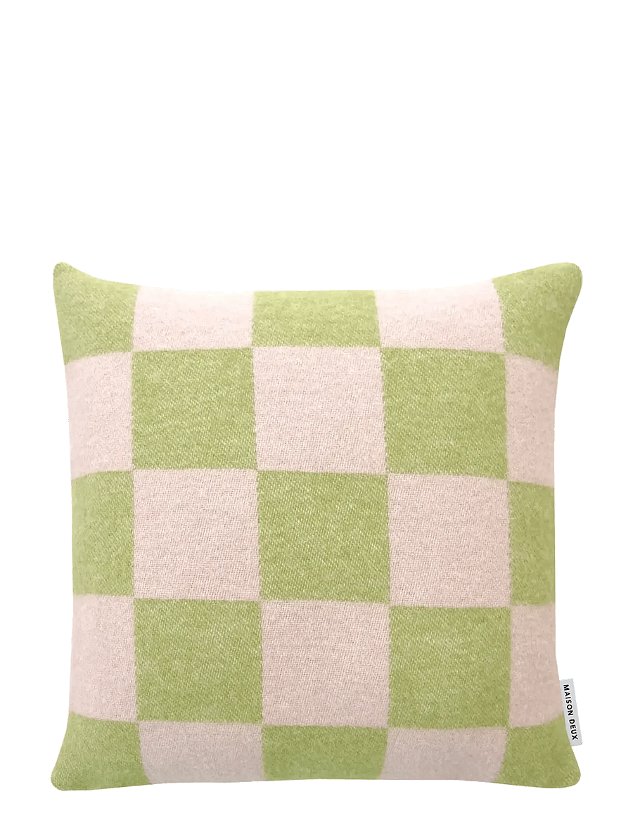 Maison Deux - Checkerboard - padjad - kiwi/pink - 0
