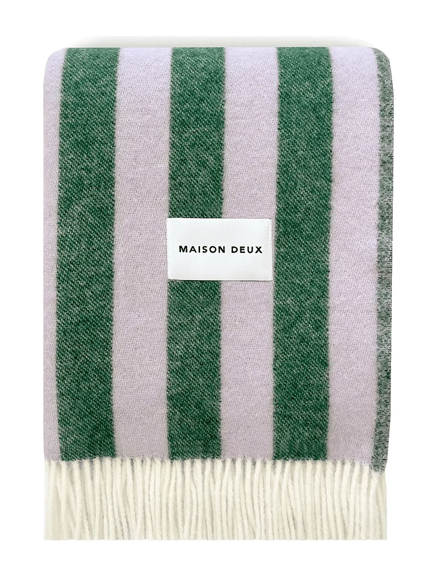 Maison Deux - Candy Wrap Blanket - decken - lilac/green - 0