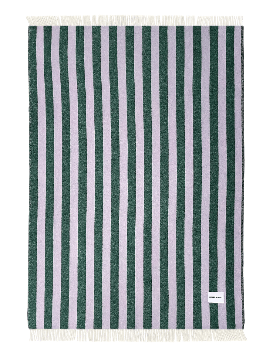Maison Deux - Candy Wrap Blanket - decken - lilac/green - 1