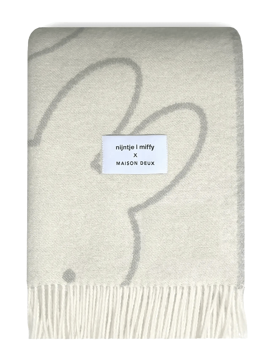 Maison Deux - Miffy Blanket - Black - black/white - 0