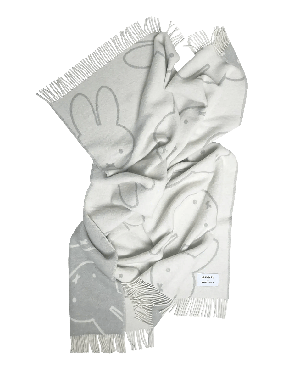 Maison Deux - Miffy Blanket - Black - black/white - 1